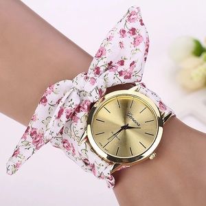 Floral Strap Wrist Watch